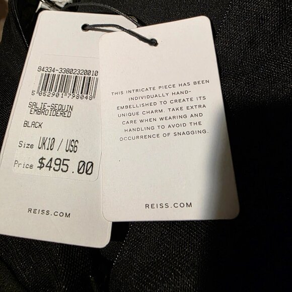 REISS Salie Sequin Embroidered jumpsuit UK 10/US 6 - Picture 6 of 12